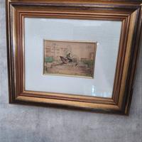 Quadro dipinto a mano su foglia oro (Malavoglia)