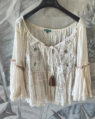 Camicia in cotone molto ricca