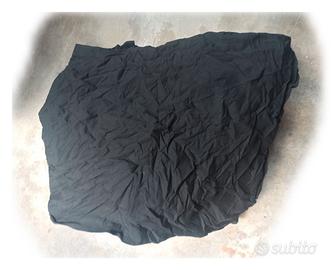Tessuto tubolare nero elasticizzato in lycra