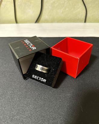 Anello Uomo Sector Jewels in Acciaio con Scatola