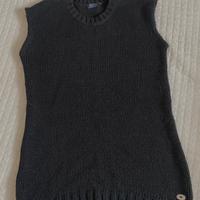 Gilet donna nero a maglia misto lana TwinSet Jeans