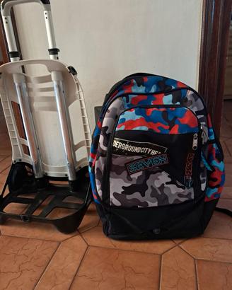 zaino Seven con trolley staccabile
