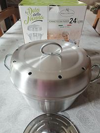 Fornetto da fuoco da 24 cm in alluminio puro 99,5%