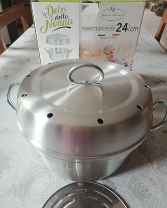 Fornetto da fuoco da 24 cm in alluminio puro 99,5%