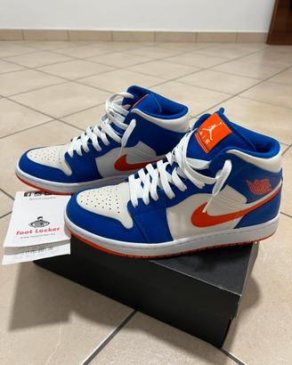 Air jordan 1Mid Royal Blue Laser Orange