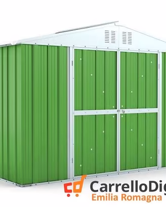 Box giardino lamiera zincata 327x155 verde chiaro