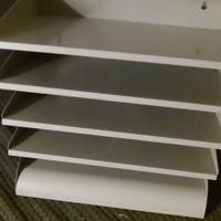 MOBILETTO MINISTERIALE ANNI 50 e schedario metallo