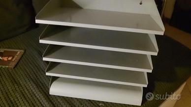 MOBILETTO MINISTERIALE ANNI 50 e schedario metallo