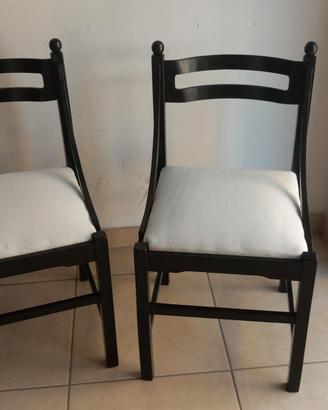 Poltroncine nere laccate