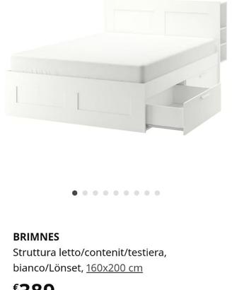 letto ikea BRIMNES con testiera