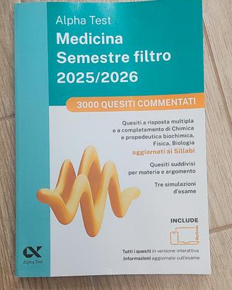 Alpha test semestre filtro medicina 