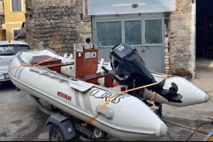 Gommone motore e carrello