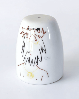 Saliera in porcellana 1 foro Tognana 1961 Picasso