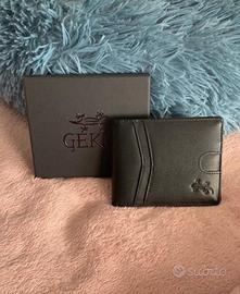 Portafoglio vera Pelle Geko Nero Uomo