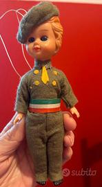 Bambolina vestito militare vintage