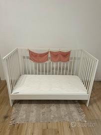 Culla e Lettino in legno bianco