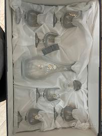 Set cristallo e argento