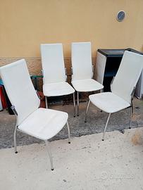 4 Sedie ecopelle 