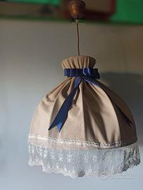 Lampadario stoffa fiorentina