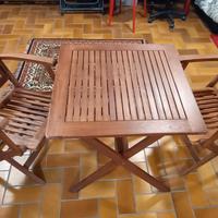 SET SALOTTINO GIARDINO LEGNO TEAK