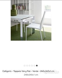Tappeto Calligaris verde 240x340x1