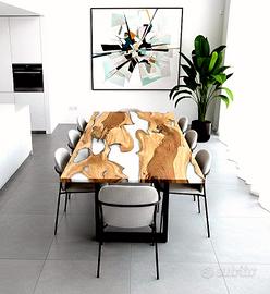 ✨ Tavoli fatti a mano in legno e resina ✨