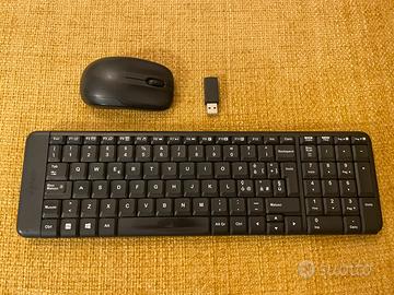 Logitech combo tastiera e mouse wireless compatti