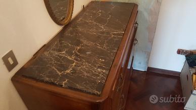 Camera originale in legno e marmo anni 1930/40