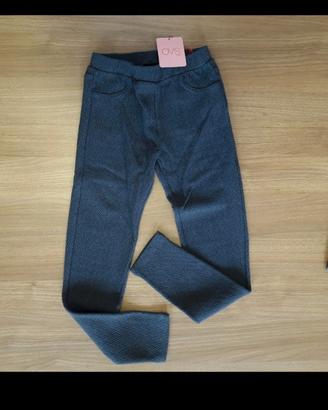 PANTALONI LEGGINGS nuovi 8/9 anni bimba