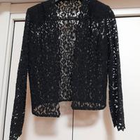 Giacca bolero in pizzo nero