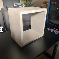 Mensole cubo effetto cemento