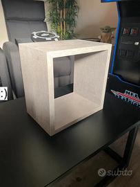 Mensole cubo effetto cemento