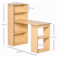 Scrivania con libreria incorporata