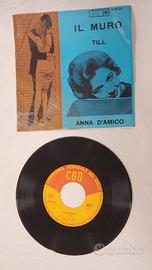 Vinile 45 giri Anna d'Amico, Il Muro - Till, 1960