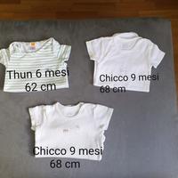 Body manica corta bimbo 62/68 cm