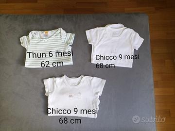 Body manica corta bimbo 62/68 cm