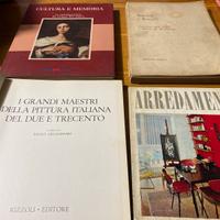 Collezione libri di arte arredamento e musei.