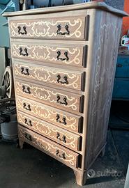 Cassettiera legno massello