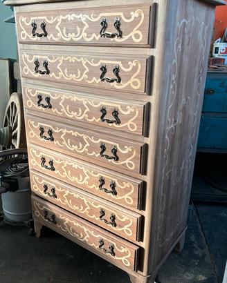 Cassettiera legno massello
