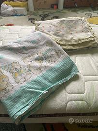 Materasso  lettino 120x60 + set lenzuola