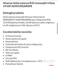 Hisense  monosplit unita esterna trifase 14 kW