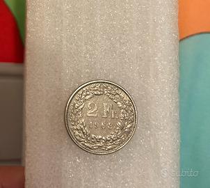 2 franchi svizzeri del 1968 da collezione