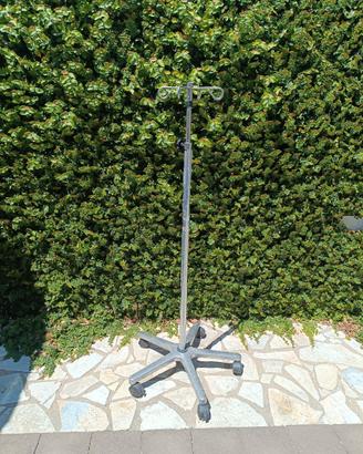 Piantana portaflebo professionale in acciaio inox