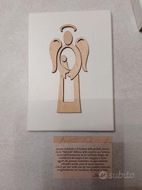Quadretto Angelo Custode in Legno Zenobi