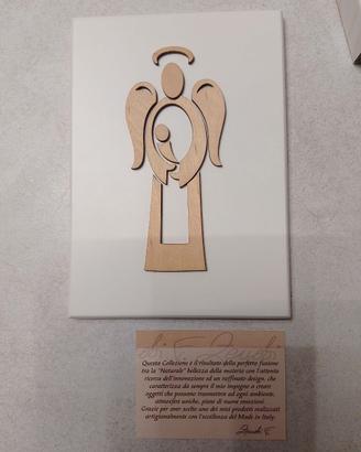 Quadretto Angelo Custode in Legno Zenobi