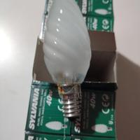 10 lampadine 40W E14 a tortiglione smerigliata
