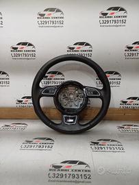 Volante sportivo multifunzione in pelle traforata