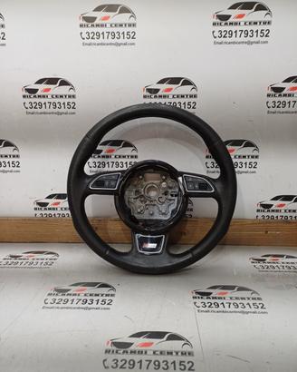 Volante sportivo multifunzione in pelle traforata