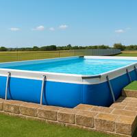 Piscina New Plast mt. 6,90x3,50x1,20 + robot