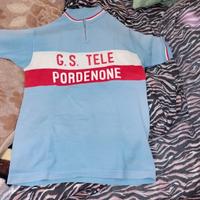Maglia in Lana Vintage Ciclismo G.S.Tele Pordenone